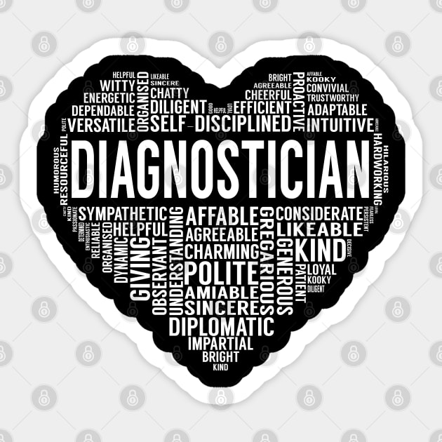 Diagnostician Heart Sticker by LotusTee